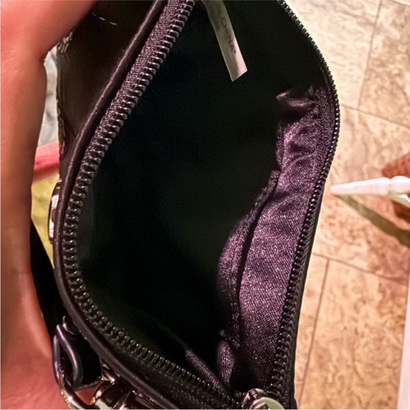 Coach EUC Black Wristlet with Embossed Logo - Picture 5 of 5